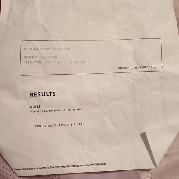 Chiefs Tyreek Hill autographed jersey - Picture 6 of 6